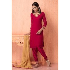 CTL-102 PINK BERRY GEORGETTE INDIAN STYLE READY MADE SALWAR KAMEEZ